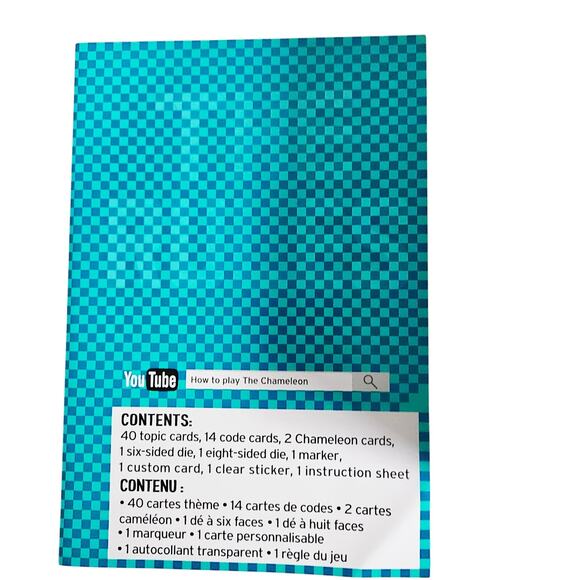 The Chameleon Card Party Game 14+ Blend In Don't Get Caught 3-8 Players - Picture 3 of 4